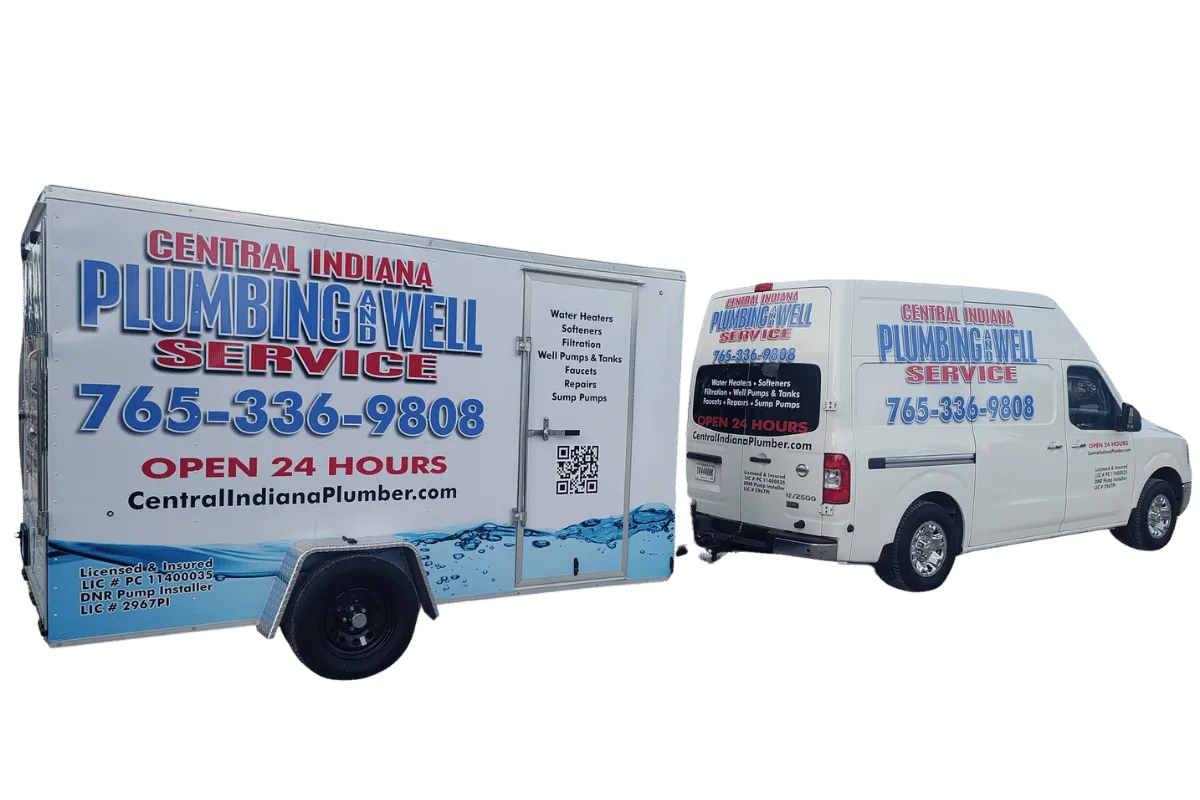 Central Indiana Plumbing and Well Service Trailer and Truck